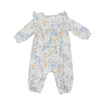 Edith's Floral Ruffle Sleeve Romper