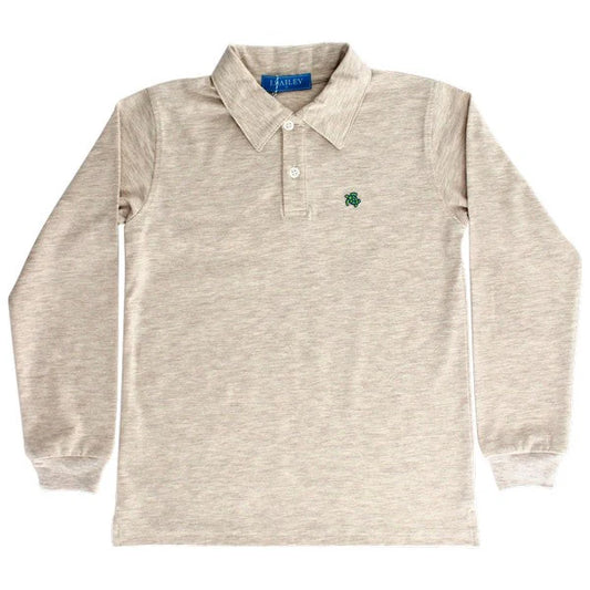 Harry l/s polo-oatmeal