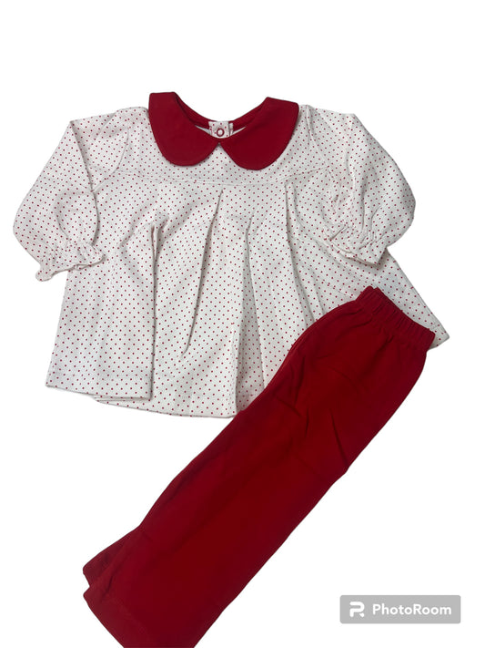 red top w/ collar set