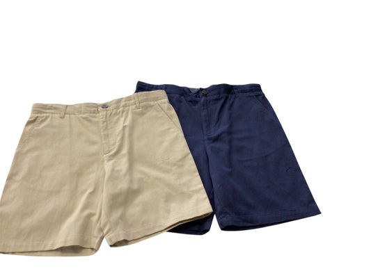 Twill button shorts