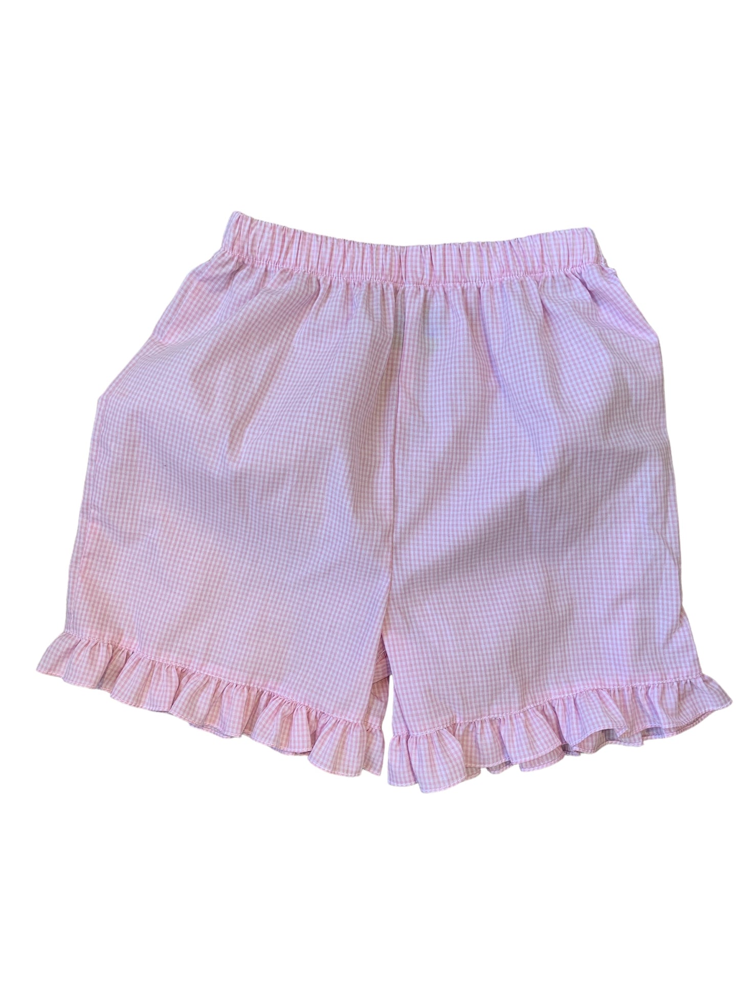 Pink gingham shorts