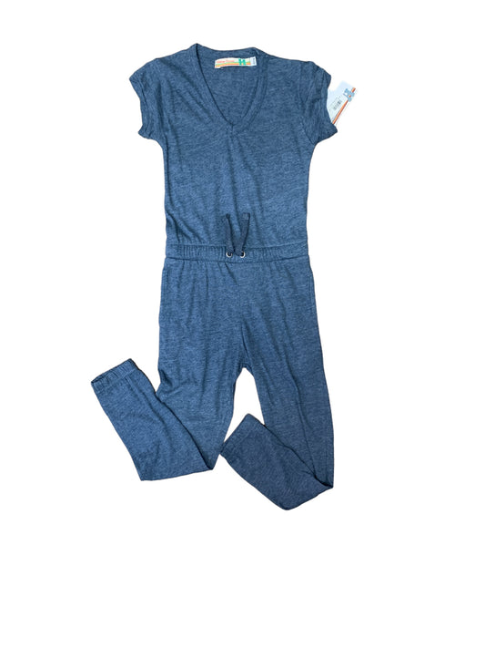 Navy V Neck Jumpsuit