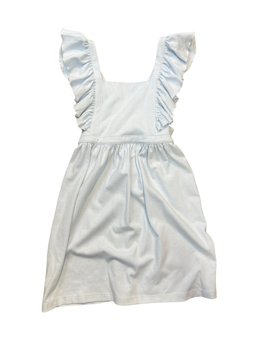 Blue pinafore dress