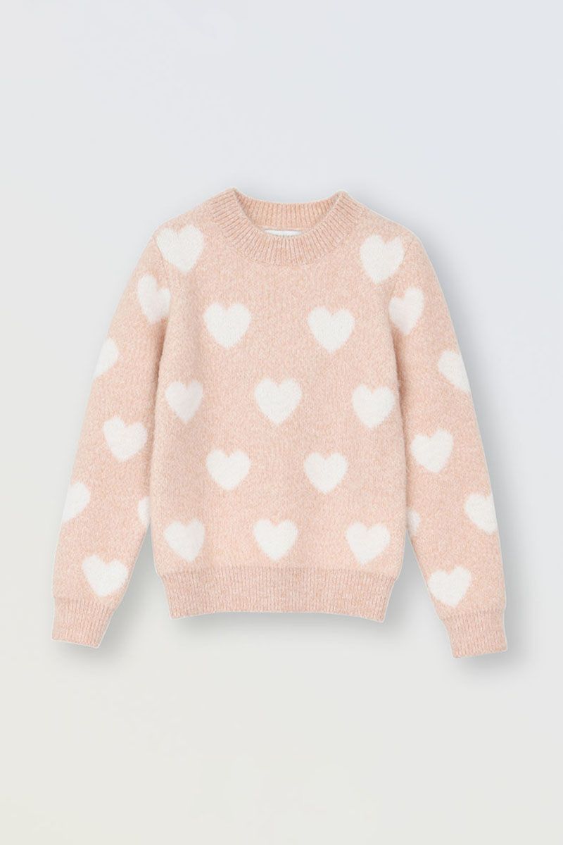 Light pink knitted sweater