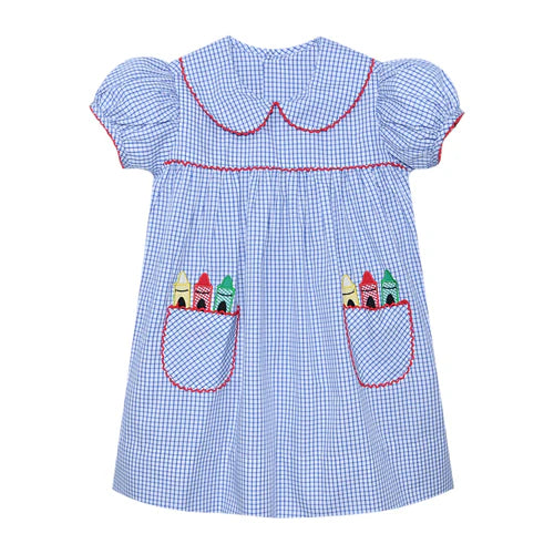 Royal blue Regan Crayon Dress