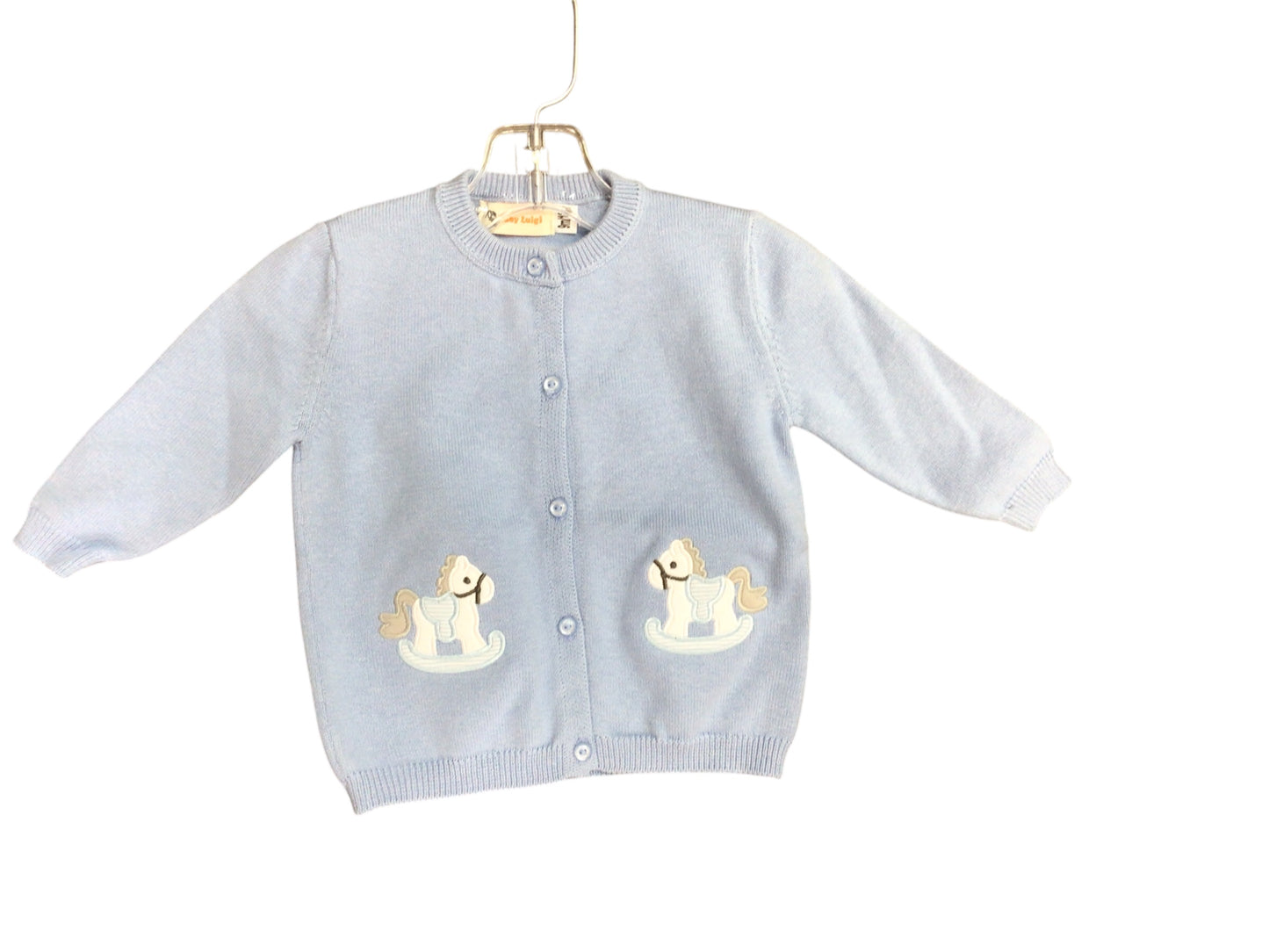 Blue Rocking Horse Sweater