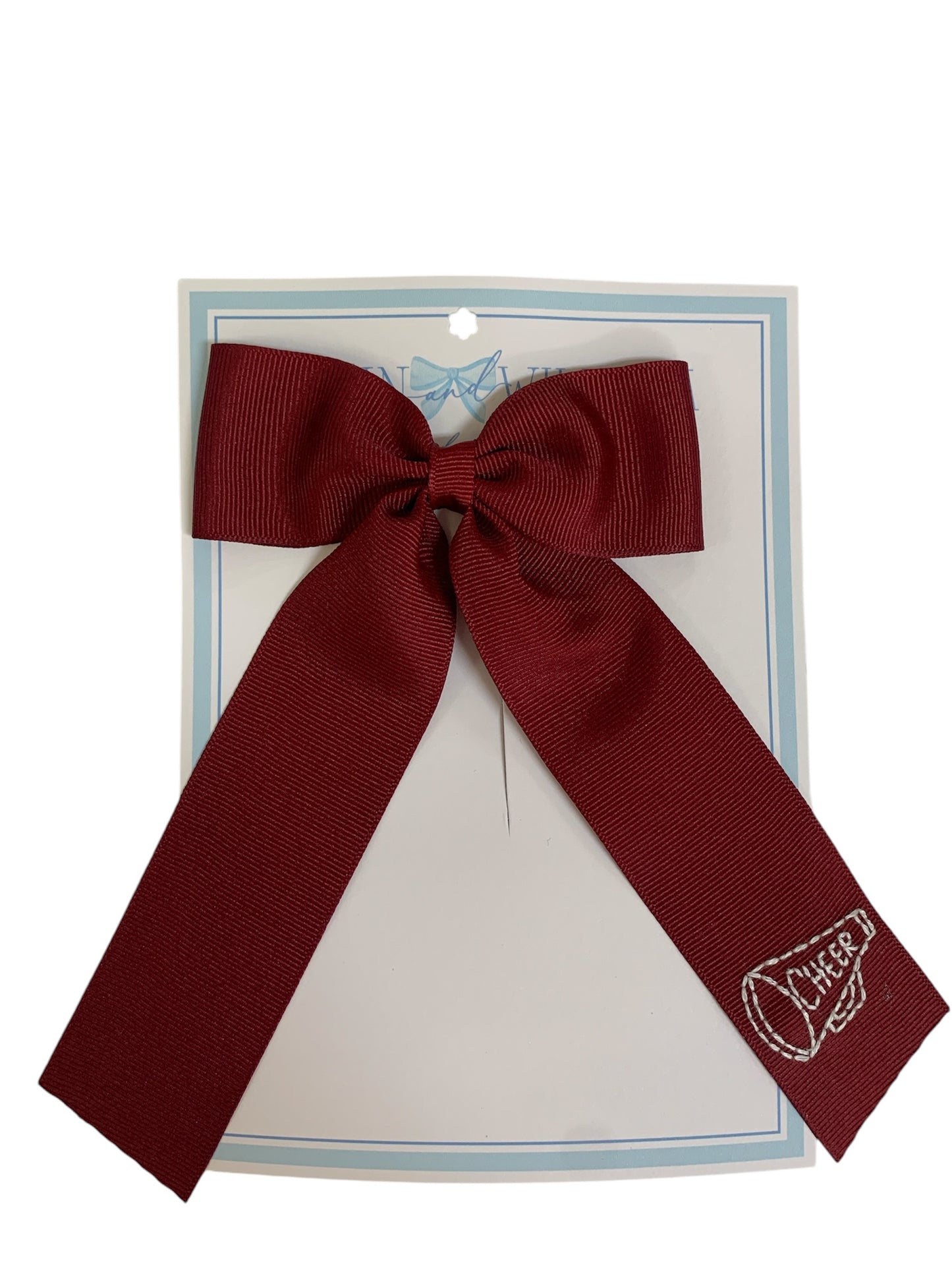 Maroon Cheer Bow