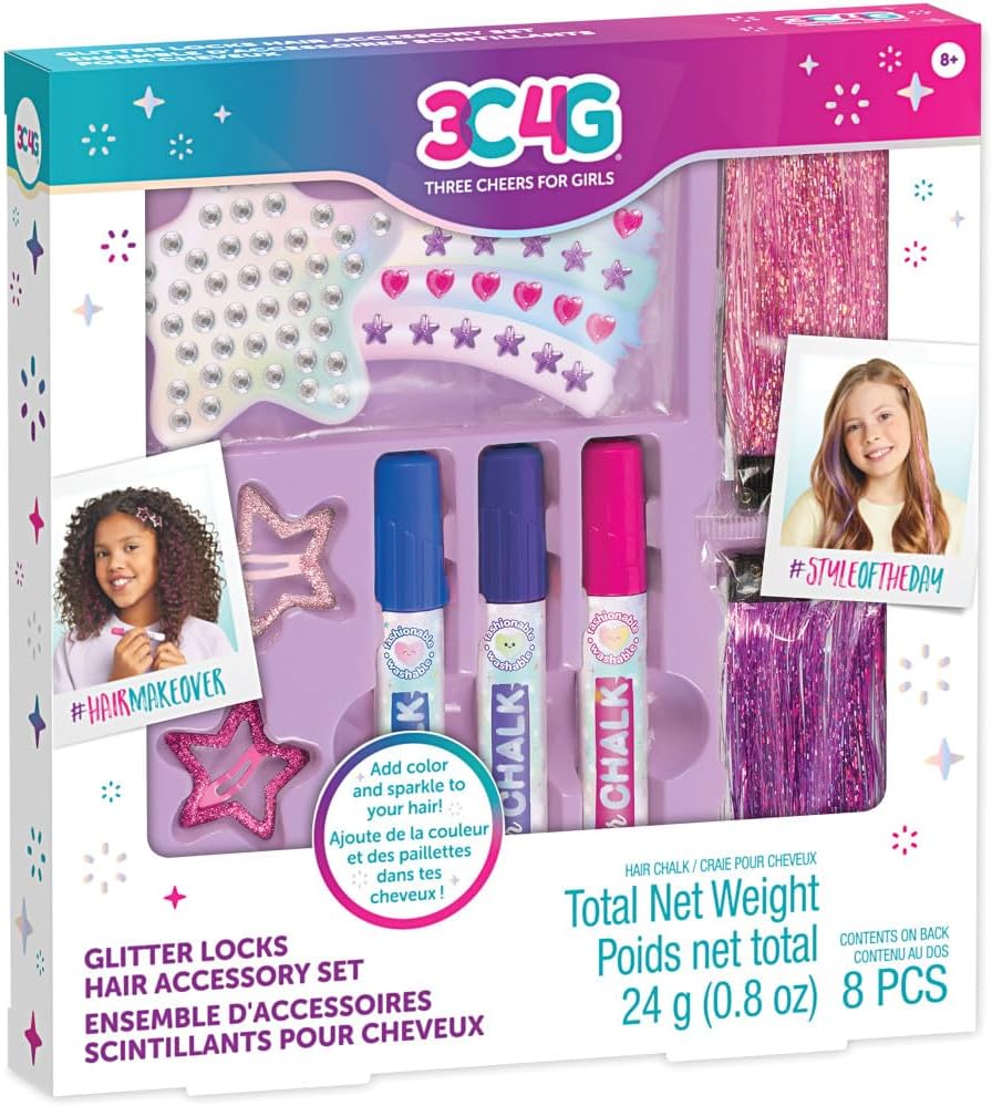 Imagination Land Glitter Locks Hair Ass. Set