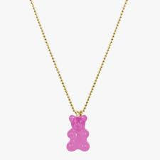 Gummy bear charm necklace