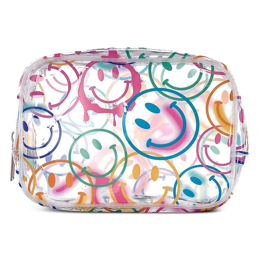 Smiles everywhere clear cosmetic bag