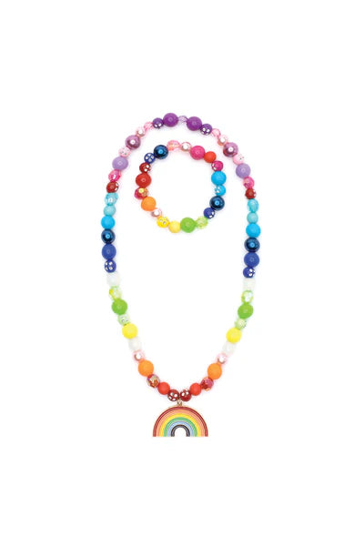 colour me rainbow necklace and bracelet