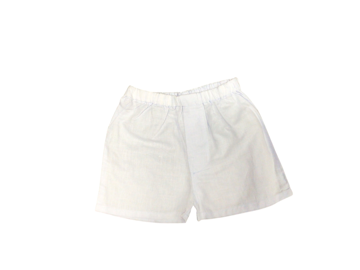 Blue Linen Shorts