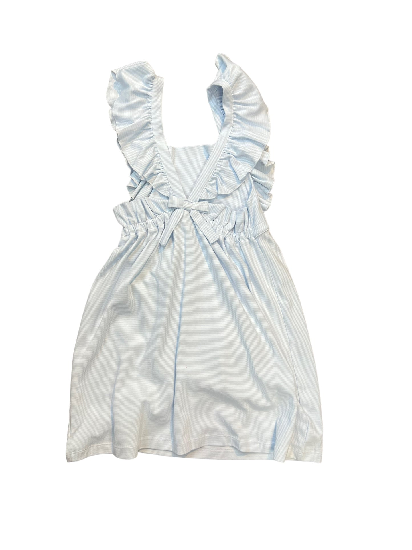 Blue pinafore dress