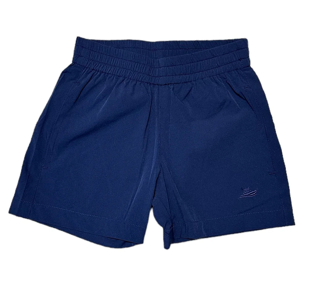 navy perf play shorts