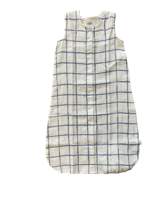 Blue and White Windowpane Sack