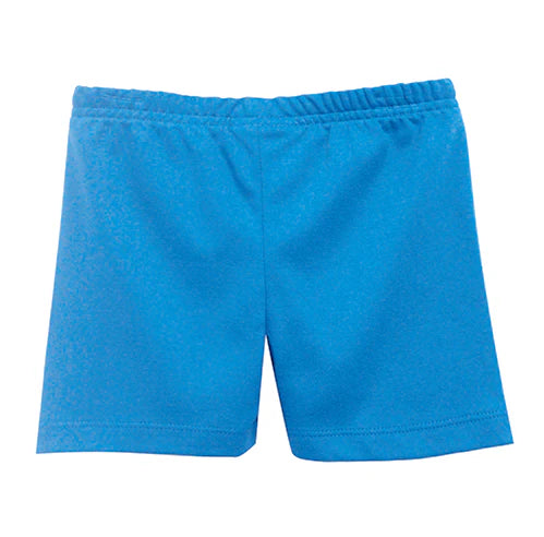 sky blue knit shorts