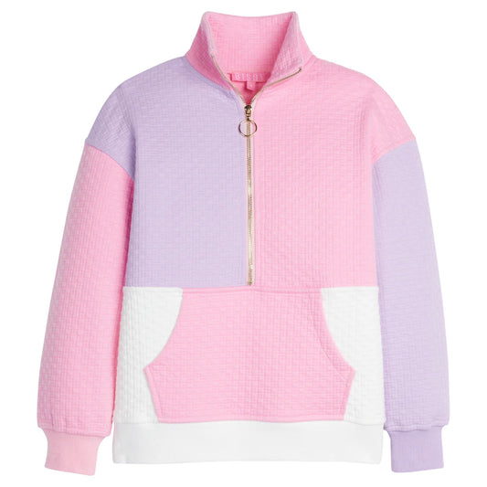 Pink/Lilac Color Block Pullover