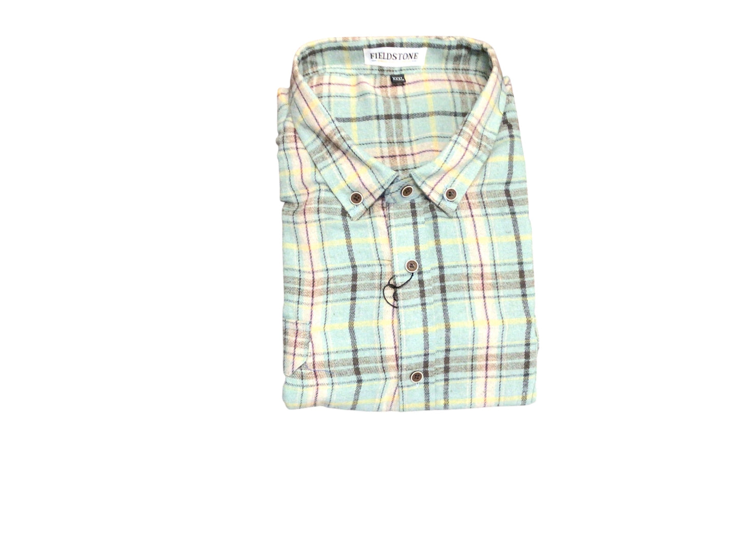 Adult Green Plaid Flannel Shirt