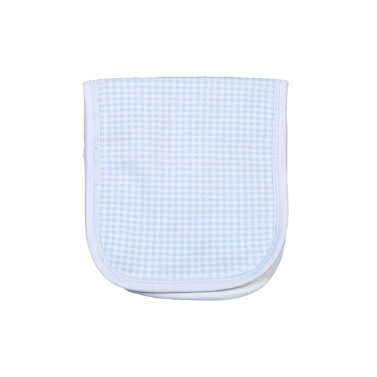 Blue Plaid Burp Pad