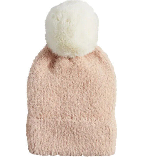 Fuzzy Pom hat-pink