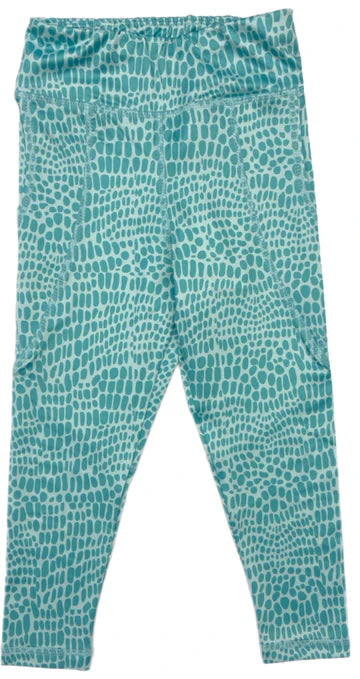 Aqua Ovals Leggings