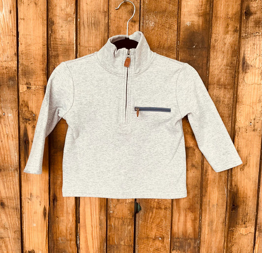 Kingston 1/4 zip pullover-Grey