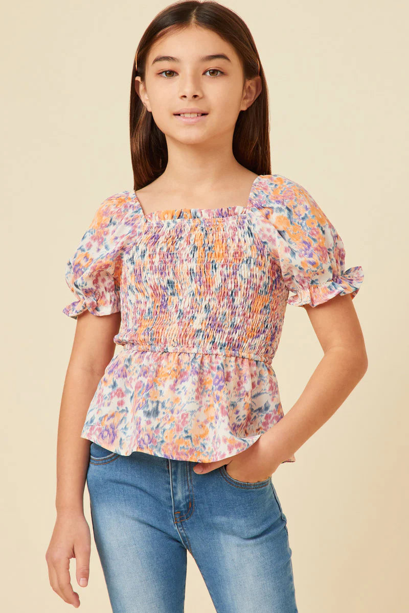 Blush floral top