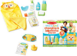 Changing and bathtime play set