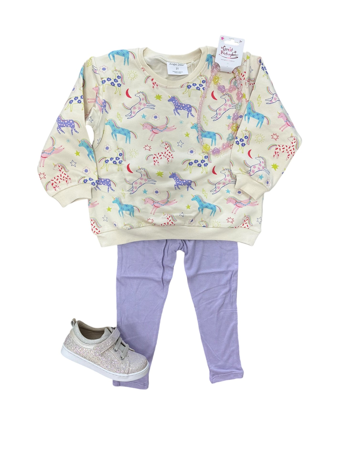 Fun Unicorn sweatshirt and legging set