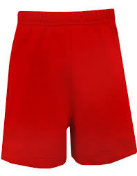 Claire and charlie red knit shorts