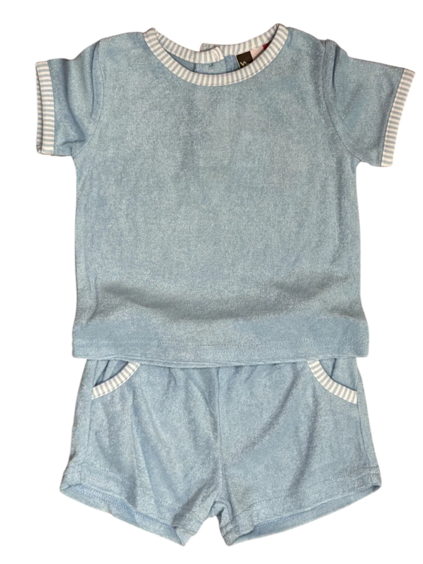 Carter Terry Short Set-Blue