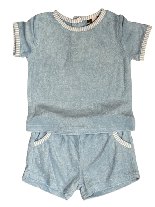 Carter Terry Short Set-Blue