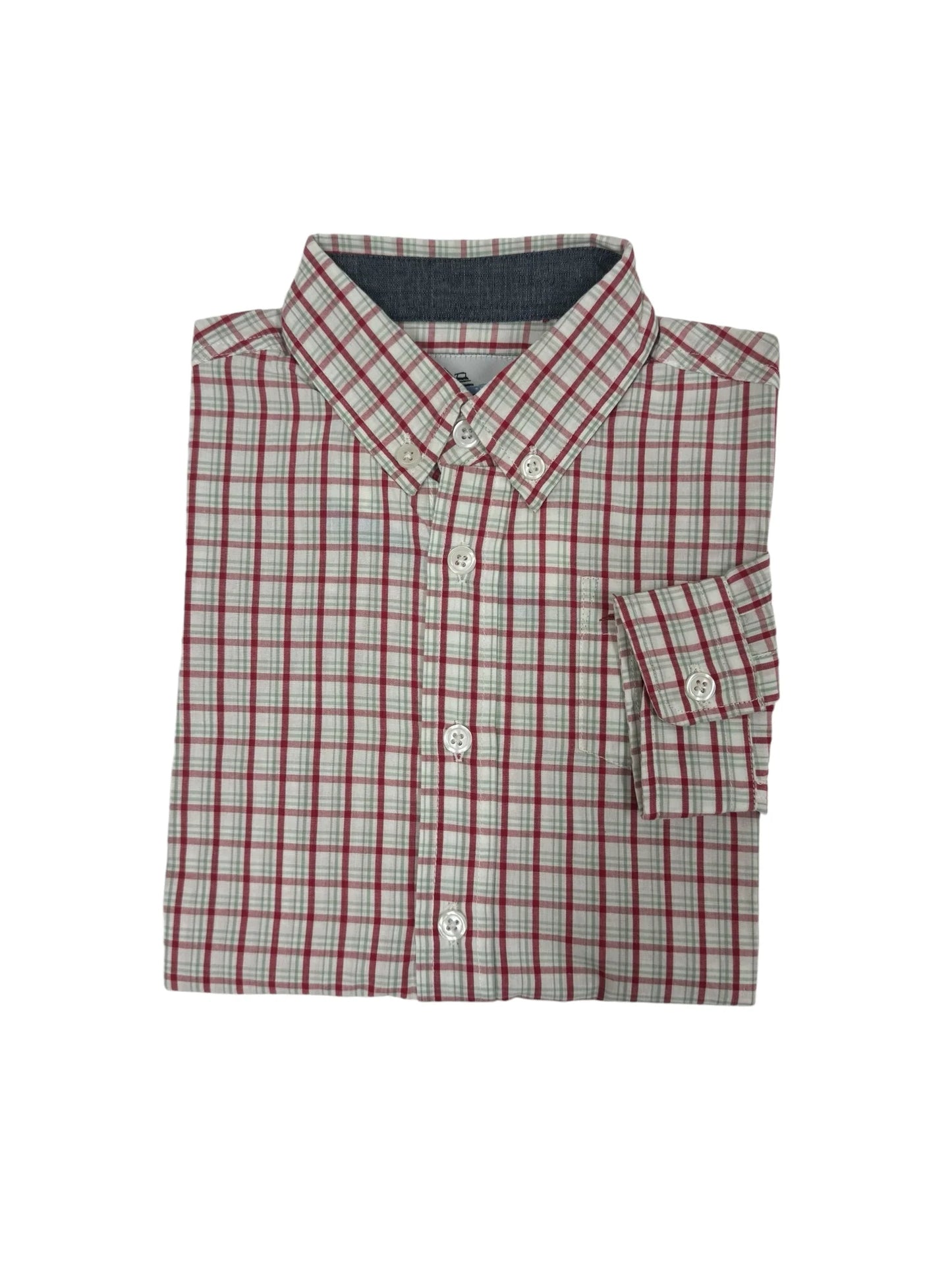 Red/Green Windowpane Dress Shirt