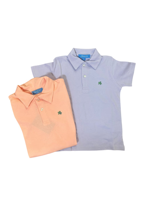 S/S polo cantaloupe