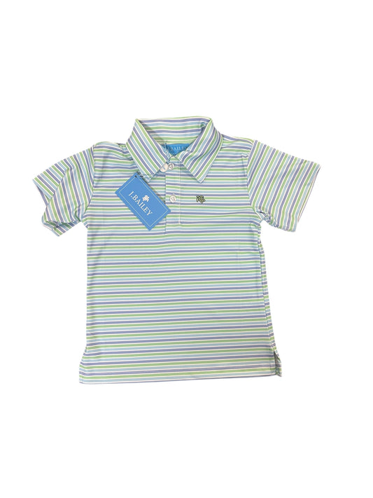 S/S performance polo leaf