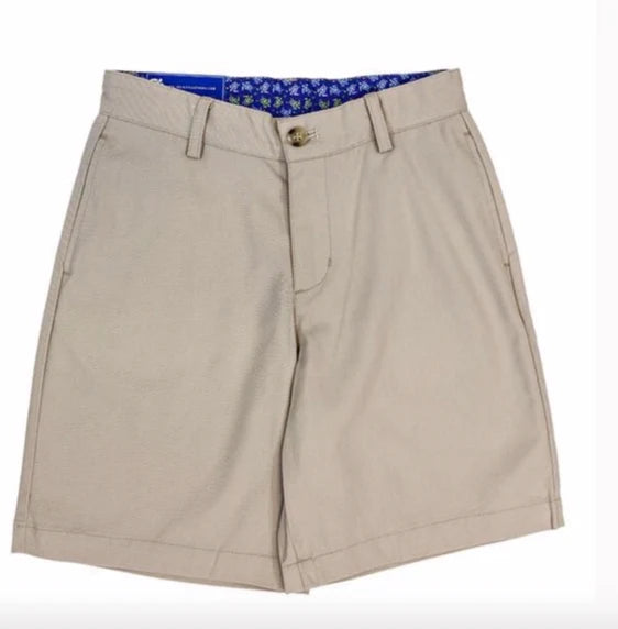 Khaki twill shorts