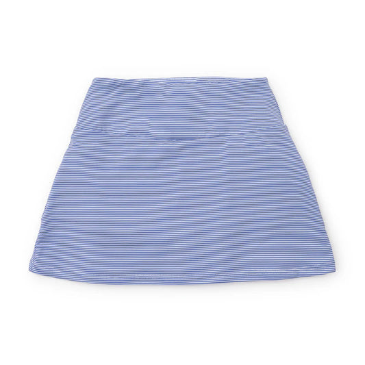 blue/white stripe margot perf skirt