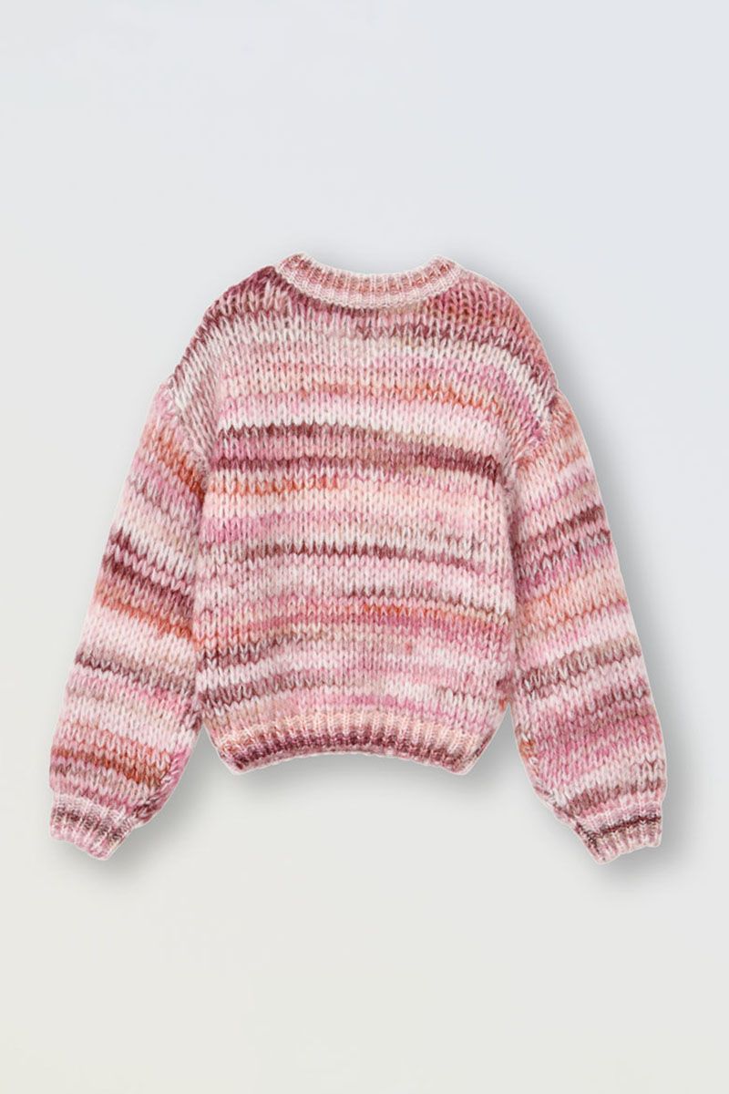 Pink knitted sweater