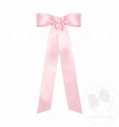 Mini french satin streamer bow