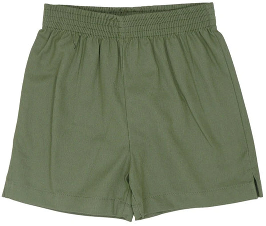 Olive Twill Shorts