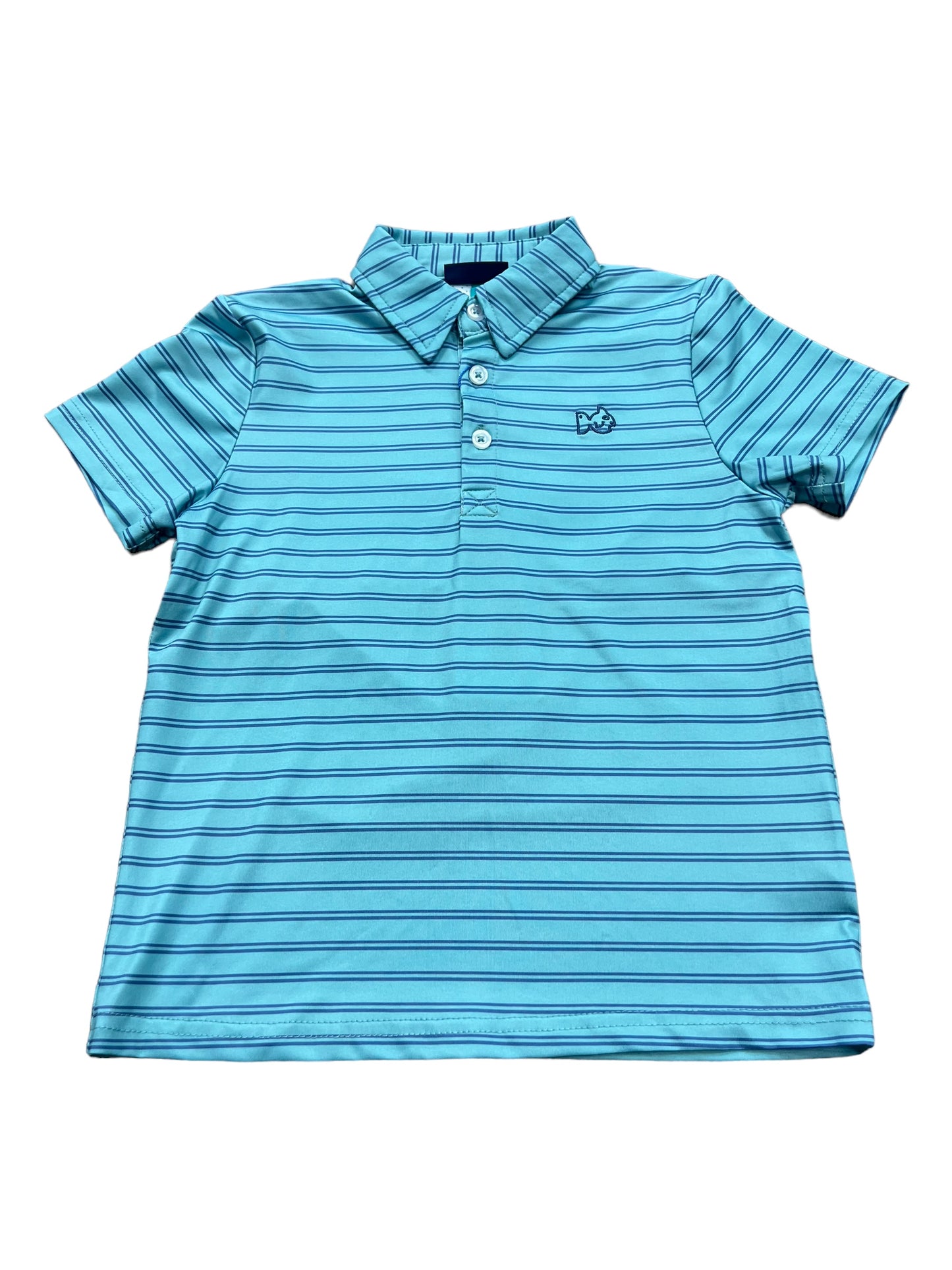 Nile Blue Striped polo