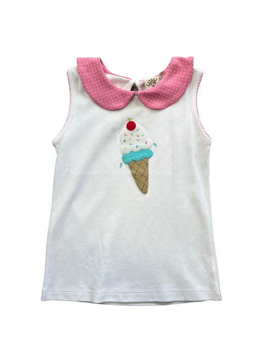 ice cream cone pink tank