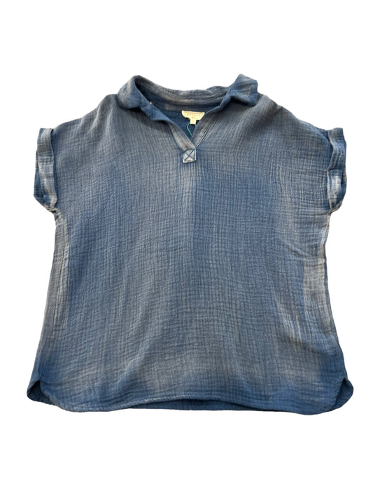 Blue Gauze Top