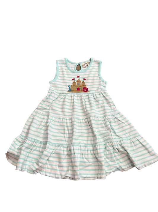 Seafoam stripe Sandcastle dress