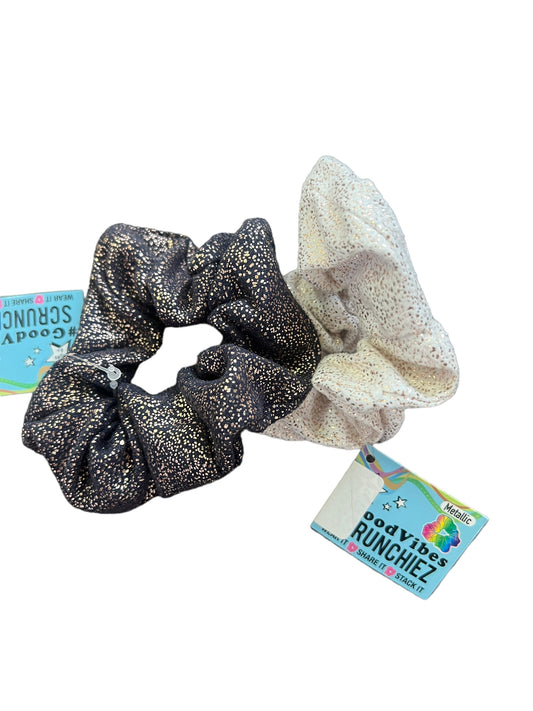 metallic scrunchie