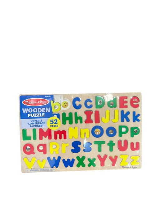 Melissa and doug- wooden alpha puzzle