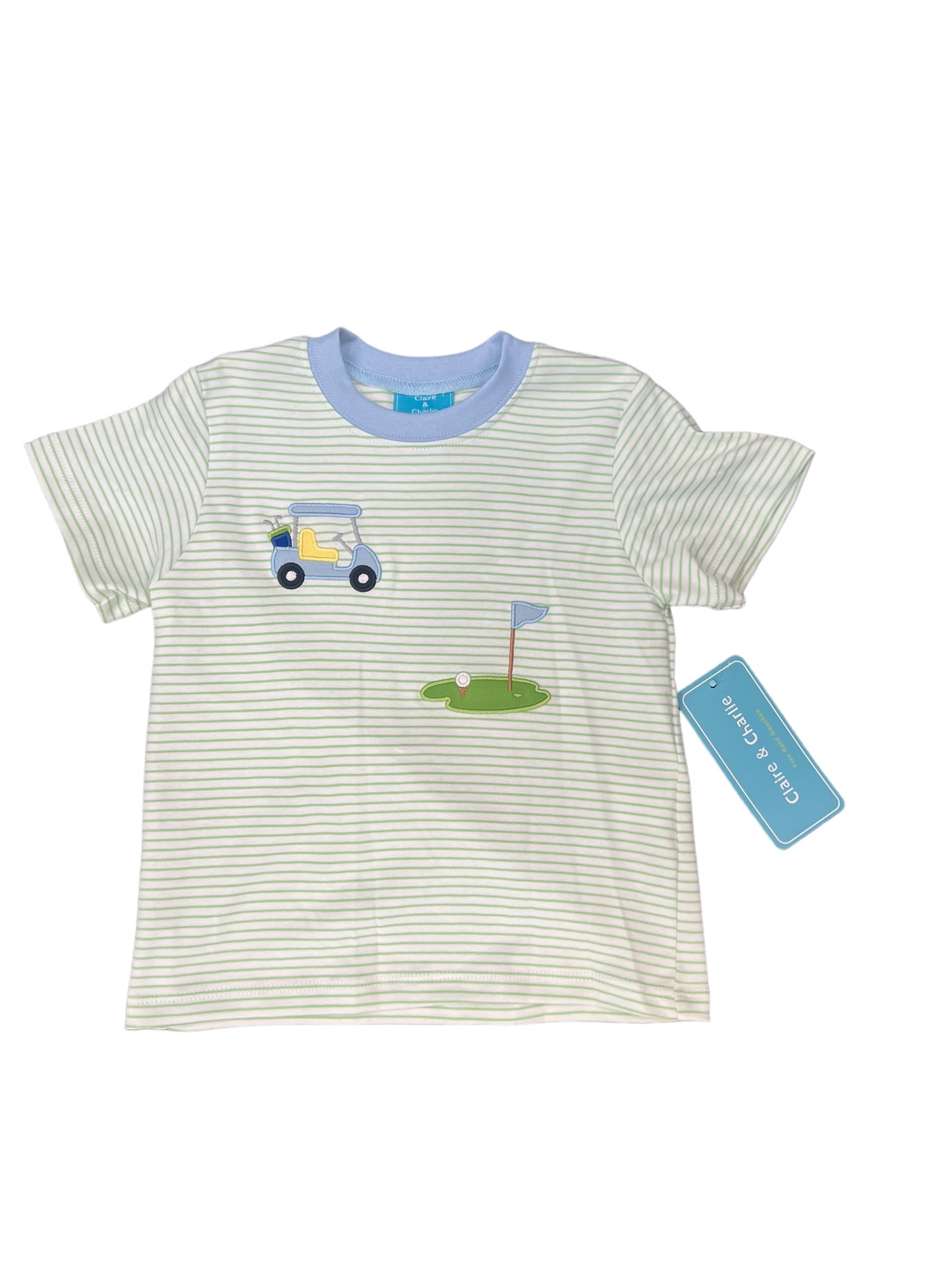 Golf- Green knit boys t shirt