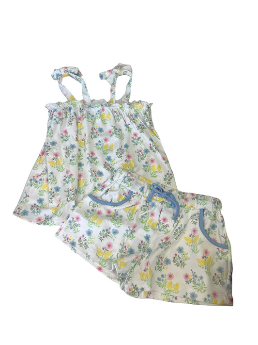 beas bouquet blouse & shorts