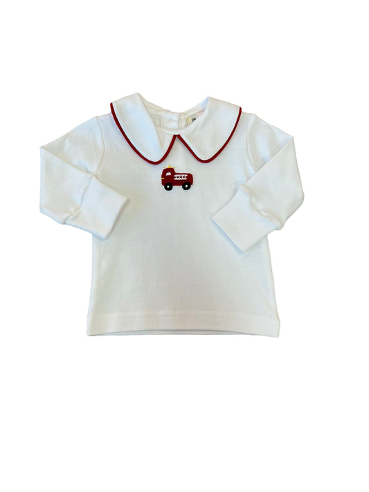 Firetruck app collar shirt