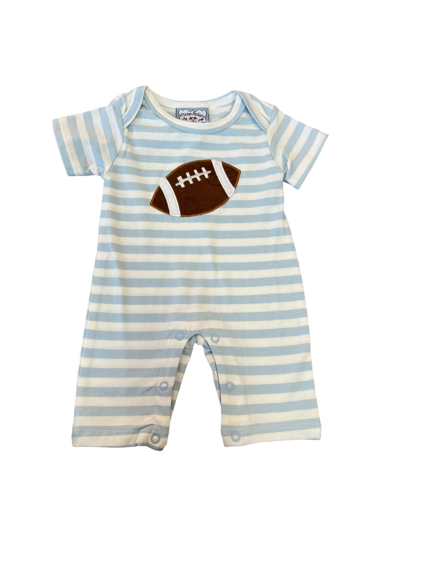 Blue football romper